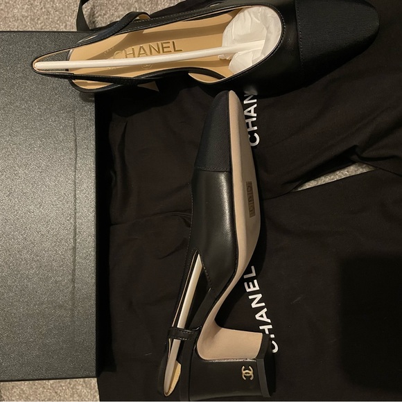 Chanel Slingback Heels NEVER WORN - Picture 2 of 5